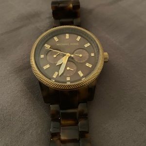 Michael Kors tortoise watch